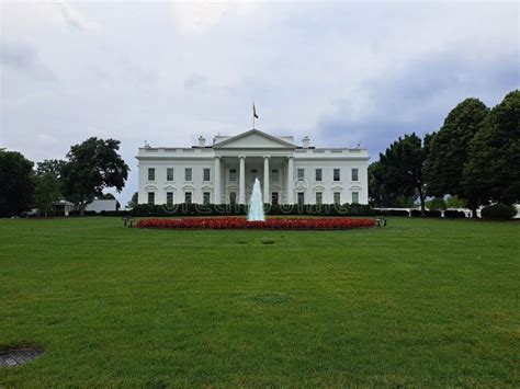 White House Front Lawn In Washington Dc Stock Image Image Of Front