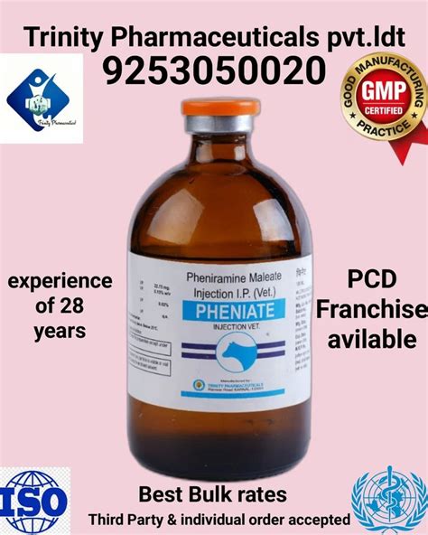 Veterinary Pheniramine Maleate Injection 100ml At ₹ 50strip In Karnal