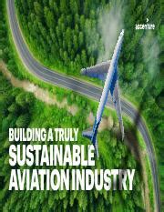 Building A Truly Sustainable Aviation Industry Accenture Point Of