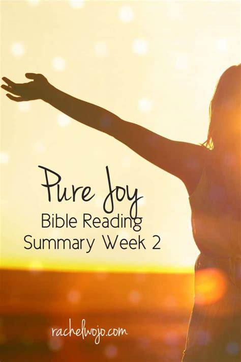 Pure Joy Bible Reading Summary Week 2