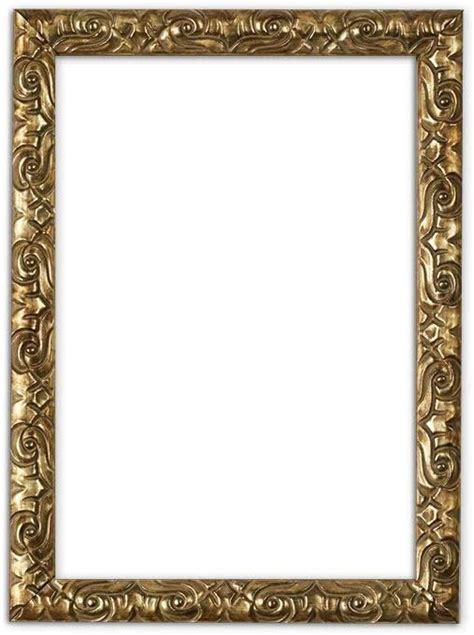 Gold A4 Ready To Hang Or Stand Antique Cushion Ornate Swept Picture Poster Photo Frame With