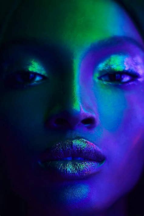 Pin By E On E The Visionary Colorful Portrait Photography Neon