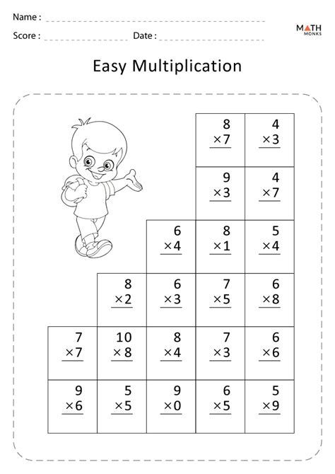 Multiplication Worksheets Grade 3 With Answer Key