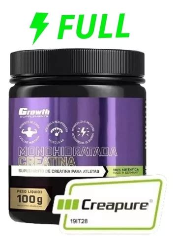 Creatina Creapure G Original Growth Supplements Mercadolivre