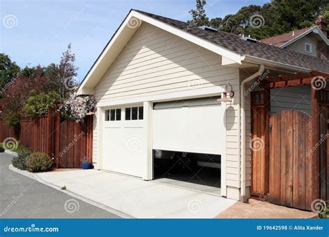 Open Garage Stock Photo Image Of Dwelling Home High 19642598