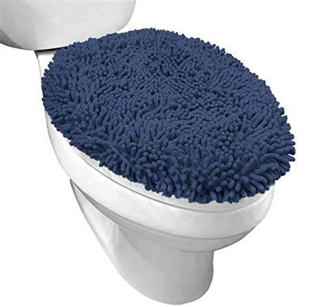 Gorilla Grip Shag Chenille Bathroom Toilet Lid Cover Machine Wash Ultra Soft Plush Seat Covers