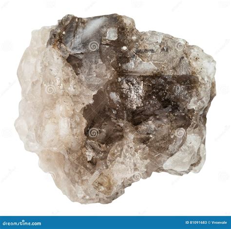 Pedazo De Piedra De La Sal De Roca Del Halite Aislada Imagen De Archivo