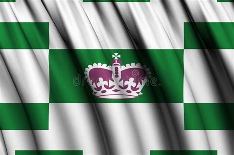 Charlottetown 3d Waving Flag Illustration Stock Illustration