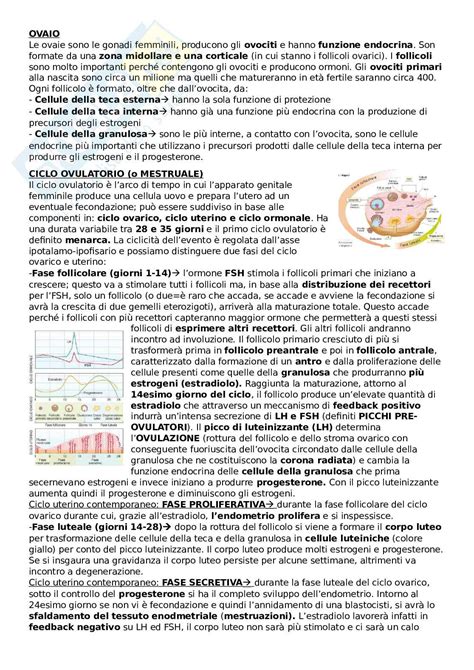 Riassunto Esame Fisiologia Degli Organi E Degli Apparati Prof Aicardi