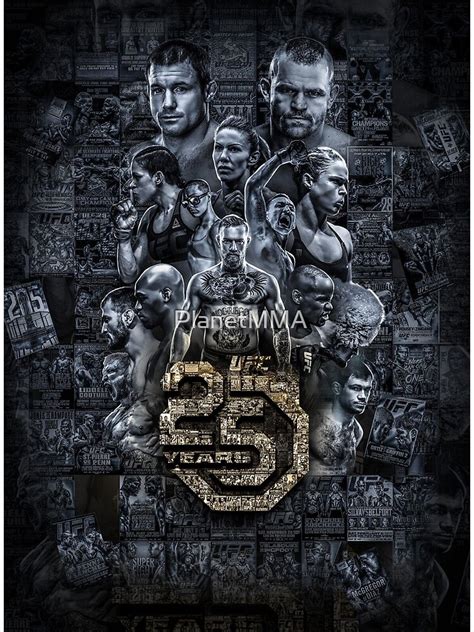 "UFC Royalty : 25 years poster" Poster for Sale by PlanetMMA | Redbubble