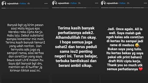 Klarifikasi Najwa Shihab Soal Viral Tulisan Minta Tolong Yang Bikin