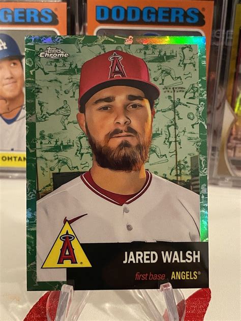 2022 Topps Chrome Platinum Anniversary Jared Walsh 66 Green Toile 99