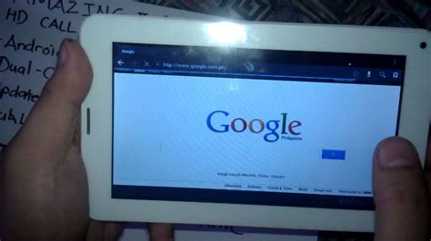 Amazing Ii Dual Core Hd Tablet Pc With Call And Text Youtube