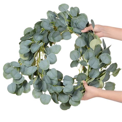 Snapklik Pack Artificial Eucalyptus Garland Ft Faux Silk