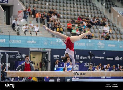 Osijek Croatia 09th June 2023 Gymnast Zelcic Tina Competes In The