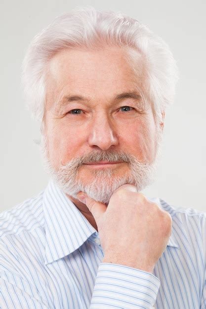 premium photo handsome  wise man  beard