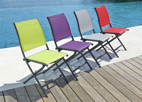 Chaise De Jardin Pliante De Couleur Veranda Styledevie Fr