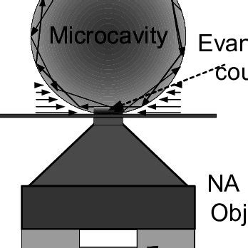 Schematic Representation Of Focused Evanescent Coupling To The Cavity