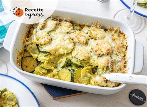 Gratin De Ravioles Aux Courgettes Emmental Et Curry Doux La Recette