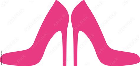 Pink High Heel Stock Vector Adobe Stock