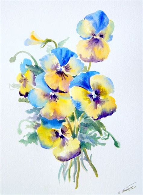 Columbiatheta Flower Painting Floral Painting Flower Art