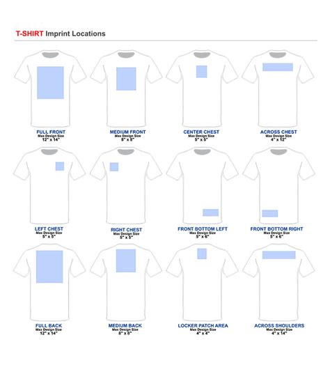 Logo Placement Guide The Top Print Locations For T Shirts 50 OFF