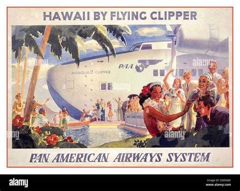 Vintage 1930s Aviation Travel Poster Hi Res Stock Photography And