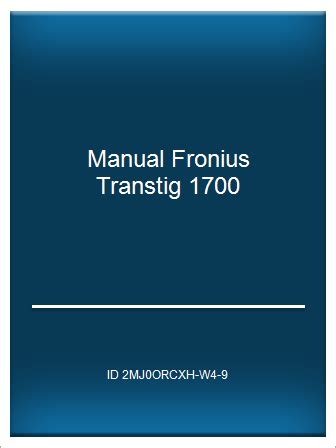 Online P D F Manual Fronius Transtig Telegraph