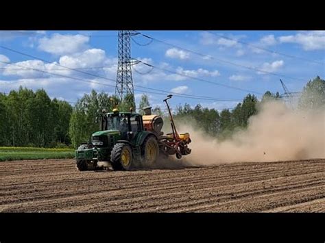 Oporowe siewy kukurydzyJohn Deere 6530 Väderstad w akcji YouTube