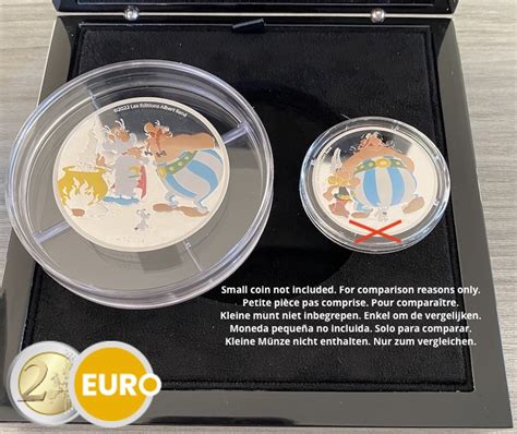 France 2022 50 euros Astérix BE Proof Argent colorisé Euronotes be