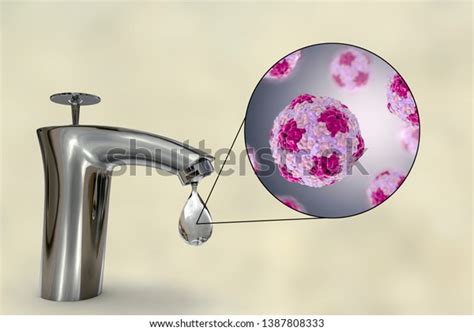 Safety Drinking Water Concept 3d Illustration Stock Illustration 1387808333 Shutterstock