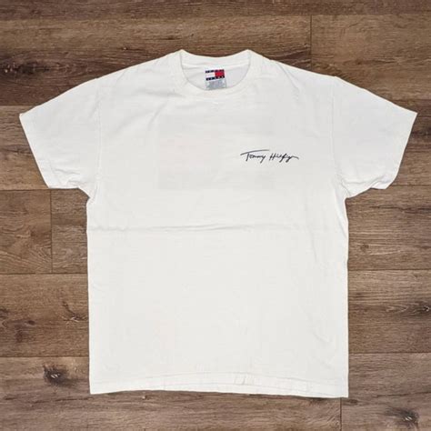 Vintage Tommy Hilfiger Signature Flag Logo T Shirt Gem