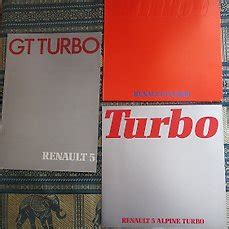 Brochures Catalogues 5 Turbo 5 Alpine Turbo 5 GT Turbo Catawiki