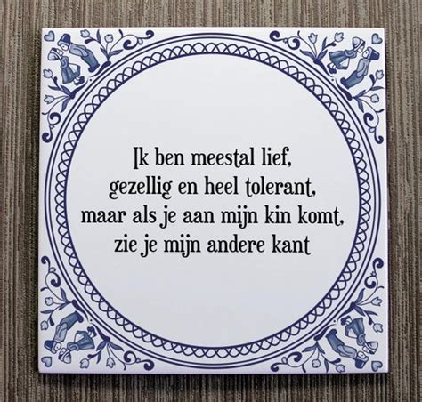 Tegeltje Met Spreuk Tegeltjeswijsheid Ik Ben Meestal Lief Gezellig