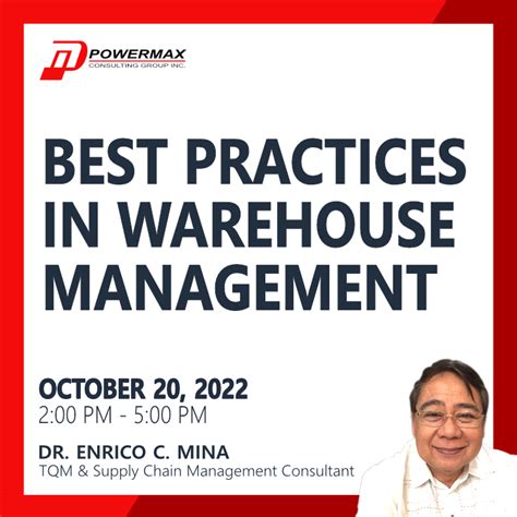 BEST PRACTICES IN WAREHOUSE MANAGEMENT - POWERMAX Consulting Group Inc.