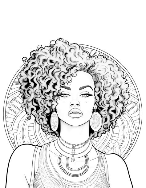 10 Black Woman Coloring Pages African American Coloring Pages Adult Grayscale Coloring Pages