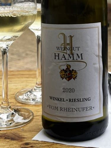 Weingut Hamm Winkel Riesling Vom Rheinufer Vivino Us