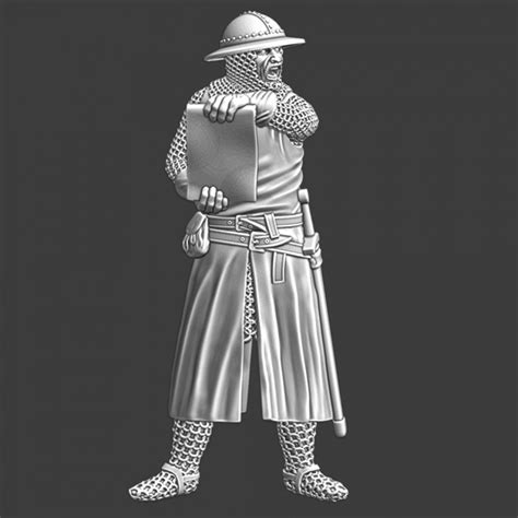 3D Printable Hear Me - Hear Me, Medieval soldier reading scroll by ...