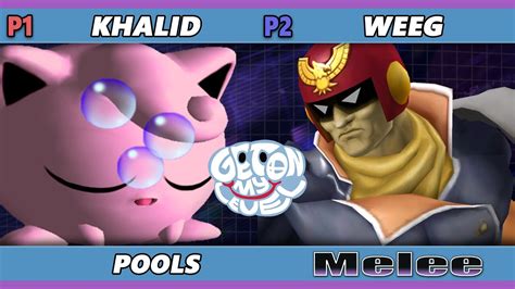 Goml Weeg Captain Falcon Vs Khalid Jigglypuff Smash Melee