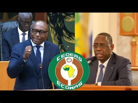 Urgent Barthélemy Diaz tire sur Macky Sall la CEDEAO et Union