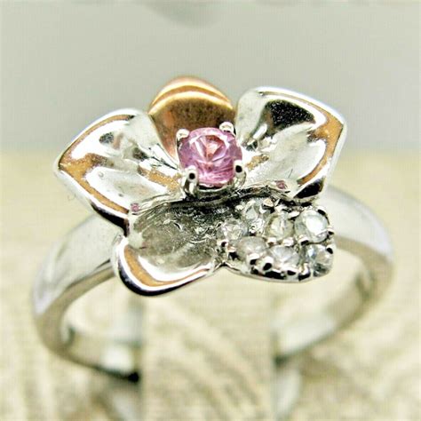 Clogau Gold Silver Gold Orchid Ring Midas Touch Jewellery