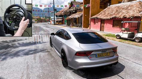 Audi RS7 Sportback Forza Horizon 5 Thrustmaster T300RS Gameplay