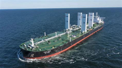 World S Newest Supertanker Uses Sails To Transport Crude Oil