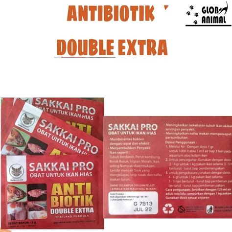 Jual BIOTIK DOUBLE EXTRA SAKKAI PRO OBAT IKAN HIAS AMPUH 5GRAM ANTI