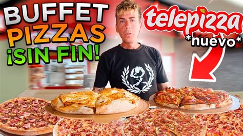 Reventando El Nuevo Buffet De Telepizza Comiendo Horas Sin Fin