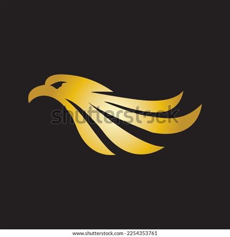 Illustration Gold Eagle Logo Stock Vector (Royalty Free) 2254353761 ...