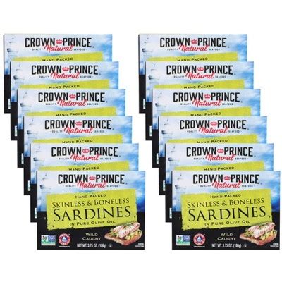 Crown Prince Natural Skinless Boneless Sardines In Pure Olive Oil