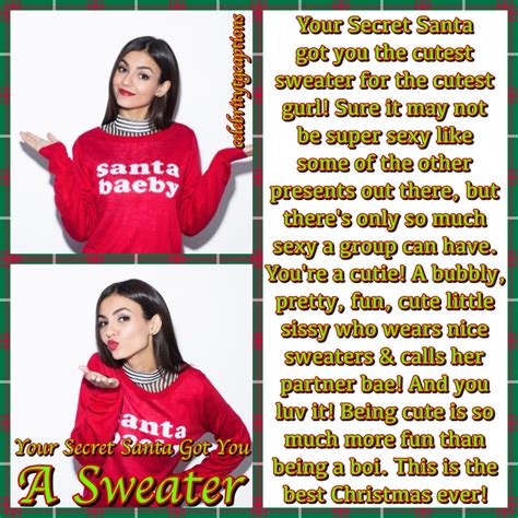 Secret Santa (A Celebrity TG Captions Game)