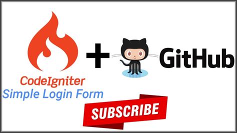 Codeigniter Simple Login Form Open Source Git Repository Youtube