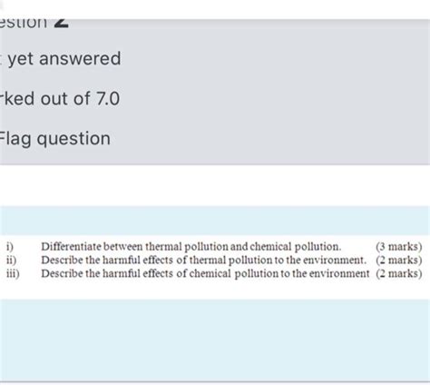 Solved Estion 2 Yet Answered Ked Out Of 7 0 Flag Question Chegg